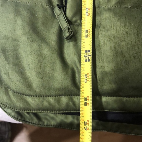 Obermeyer Womens Olive Puffer Goose Down Hooded Ski Jacket - Size 12 - Picture 14 of 15